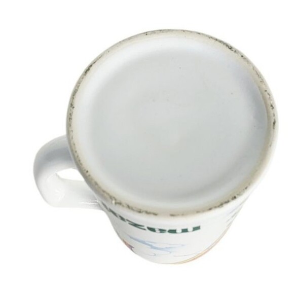 Vintage 80s Ceramic Mazatlán Rainbow Island Beach Palm Trees Coffee Tea Mug Cup - Picture 7 of 7